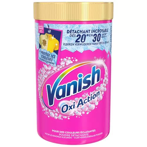 Vanish Oxi Action Détachant Textile Booster de Lavage Anti-Décoloration Poudre