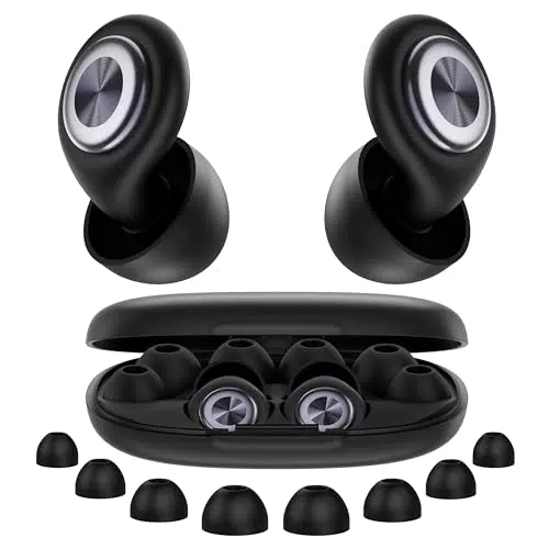 Bouchons d'Oreille Anti-Bruit 45dB Réutilisables Silicone Sommeil Voyage Concert