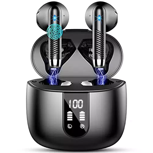 Drsaec Écouteurs Bluetooth 2026 Sans Fil, Réduction de Bruit, 30H, IP7, Sport