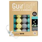 GuirLED Guirlande Lumineuse Boules Coton LED USB Veilleuse Bébé Scandinave