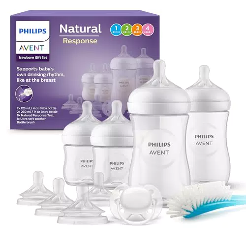 Philips Avent Kit Biberons Nouveau-né Avec Tétines Et Sucette Ultra-Douce SCD838/13