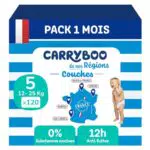 Carryboo Couches Jetables Saines Ultra Absorbantes Anti Fuites Fabriquées France