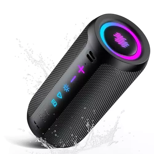 Enceinte Bluetooth Puissante 5.4 Portable Sans Fil avec Basses, 30H, TWS, IPX7
