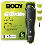 Gillette Labs i3 Tondeuse Homme Corps et Intime Étanche avec Technologie SkinFirst