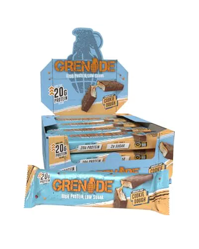Grenade Barre Hyperprotéinée Faible en Glucides Cookie Dough