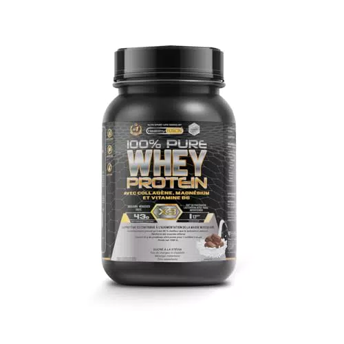 Healthy Fusion Whey Protein avec Collagène, Magnésium et Vitamine B6
