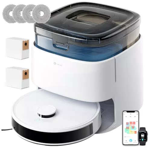 Lefant M3 Robot Aspirateur Laveur, Station Multifonction, Navigation dToF, 12000 Pa