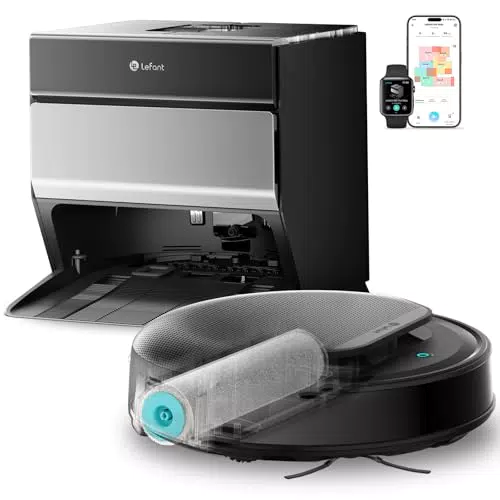 Lefant Robot Aspirateur Laveur Robot 2 en 1 4000Pa, Navigation LiDAR