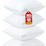 Protège Oreiller Imperméable avec Fermeture Éclair, Housse Certifié Oeko-TEX - Marque Utopia Bedding